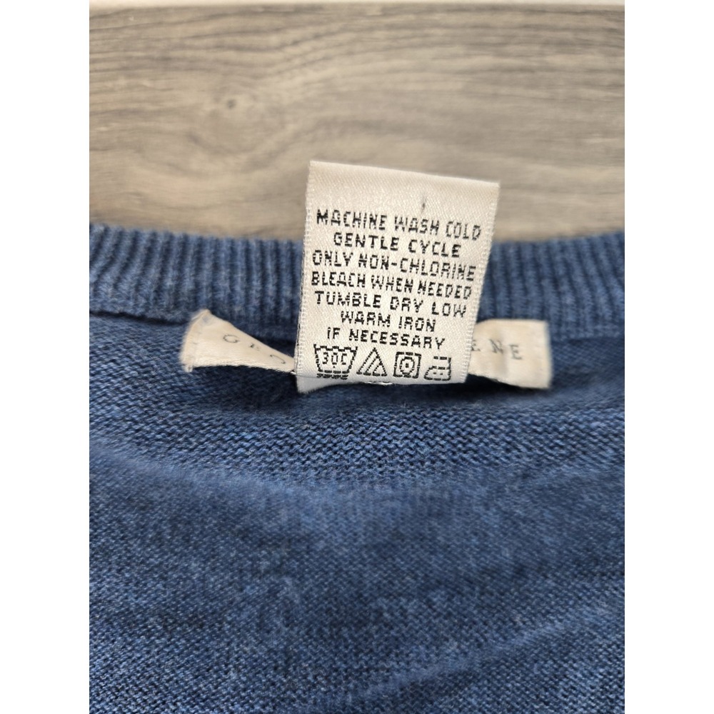 Geoffrey Beene Sweater Mens‎ XXL 2XL Blue Argyle Cotton Vintage Made Hong Kong - Picture 5 of 12